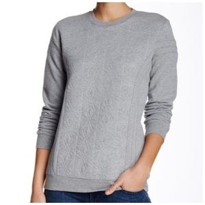 RVCA Heather Gray Relevant Pullover sweater large